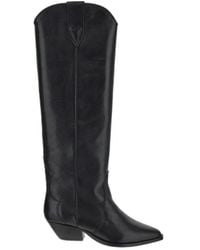 Isabel Marant - Denvee 40Mm Leather Knee-High Boots - Lyst
