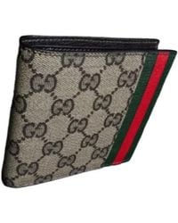 Gucci - Bi-Fold Wallet With Web Card Slots - Lyst