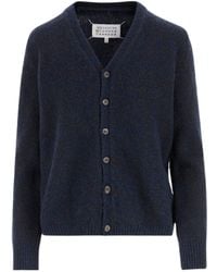 Maison Margiela - V-Neck Knitted Cardigan - Lyst