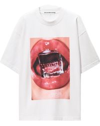 Alexander Wang - Graphic Printed Crewneck T-Shirt - Lyst