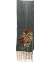 Dries Van Noten - Tasseled Silk Scarf - Lyst