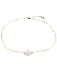 Vivienne Westwood - Orb Pendant Embellished Necklace - Lyst
