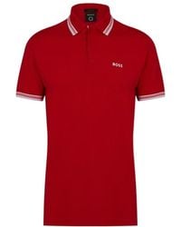 BOSS - Logo Short-Sleeved Polo Shirt - Lyst