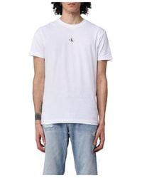 Calvin Klein - Logo-Print Cotton T-Shirt - Lyst