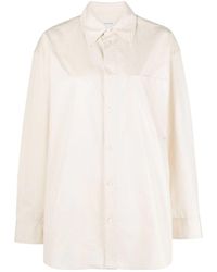 Lemaire - Overlapping-Panelled Buttoned Shirt - Lyst
