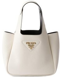 Prada - Logo Shopping Tote Bag - Lyst