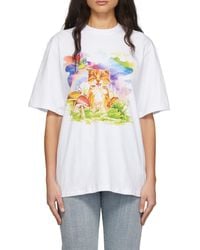 MSGM - Round-Necked T-Shirt - Lyst