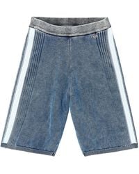 DIESEL - M-Esther Knitted Knee-Length Shorts - Lyst