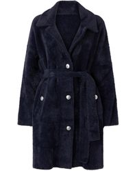 Pinko - Button-Up Belted Coat - Lyst
