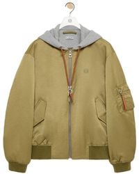 Loewe - Hooded Bomber Jacket - Lyst
