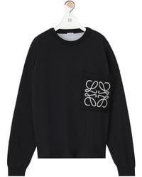 Loewe - Logo-Intarsia Crewneck Jumper - Lyst