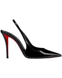 Christian Louboutin - Miss Z Sling Patent Leather Slingback Pumps 100 - Lyst