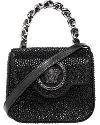 Versace - La Medusa Embellished Mini Tote Bag - Lyst