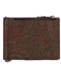 Etro - Paisley Zip Bifold Wallet - Lyst