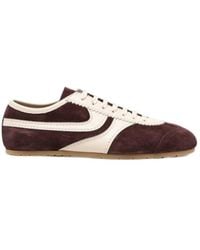 Dries Van Noten - Panelled Lace-Up Sneakers - Lyst