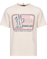 Moncler - Grenoble Logo Printed Crewneck T-Shirt - Lyst