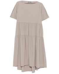 Herno - Tiered Short-Sleeve Dress - Lyst