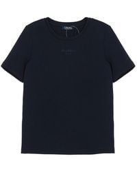 Max Mara - Logo-Embroidered T-Shirt - Lyst