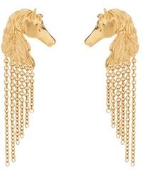 Chloé - Chloé Horse Chain Earrings - Lyst