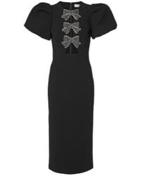 Rebecca Vallance - Eliana Puff-Sleeve Midi Dress - Lyst