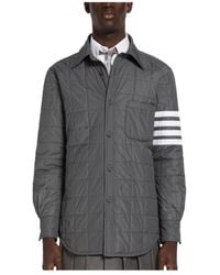 Thom Browne - Bar Padded Shirt Jacket - Lyst