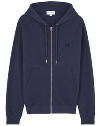 Maison Kitsuné - Maison Kitsuné Bold Fox Head Patch Zipped Hoodie - Lyst