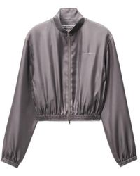 Alexander Wang - Zip-Up Track Jacket - Lyst