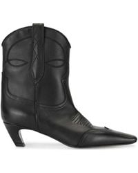 KHAITE - The Dallas Cowboy Ankle Boots - Lyst