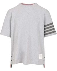 Thom Browne - Short Sleeve Crewneck T-Shirt - Lyst