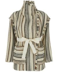 Isabel Marant - Striped Fringed Jacket By Illisa - Lyst