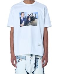 Junya Watanabe - Short Sleeve Graphic Print T-Shirt - Lyst
