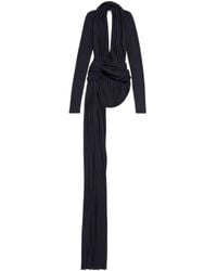 Balenciaga - Open-Back Asymmetric Dress - Lyst