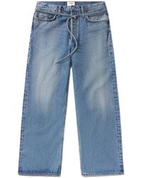 Agolde - Emmi Belted Wide-Leg Jeans - Lyst
