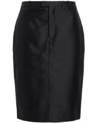 Gucci - Silk Faille-Finish Skirt - Lyst
