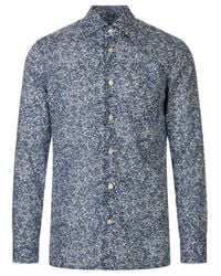 Kiton - Floral-Print Long-Sleeve Shirt - Lyst