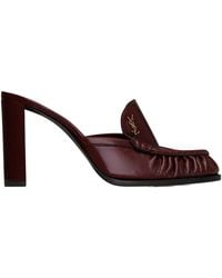 Saint Laurent - Le Loafer Slip-On Mules - Lyst
