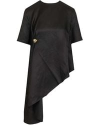 Loulou de Saison - Madea Draped Asymmetric Top - Lyst