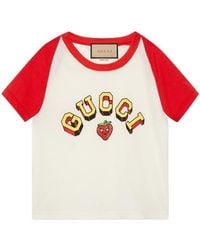 Gucci - Logo-Print Cotton T-Shirt - Lyst
