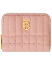 Burberry - Quilted Lola Zip Wallet - Lyst