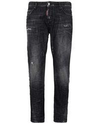 DSquared² - Fog Wash Slim Twist Jeans - Lyst