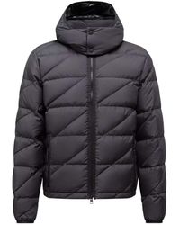 Moncler - Sciros Diagonal-Quilted Hooded Short Down Jacket - Lyst