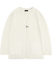 Fay - Ribbed Knit Cardigan - Lyst