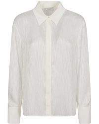 Peserico - Concealed Placket Cotton Shirt - Lyst