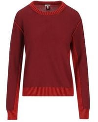 Loewe - Contrast Trim Knitted Sweater - Lyst