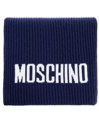 Moschino - Ribbed Logo Scarf - Lyst