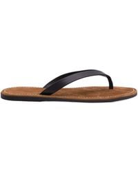 The Row - Leather Thong-Strap Flat Sandals - Lyst