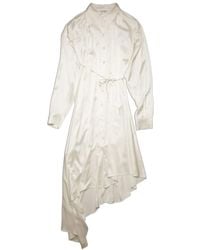 Acne Studios - Satin Shirt Dress - Lyst