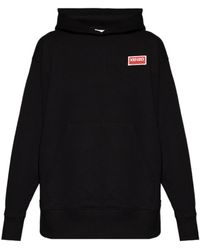 KENZO - Logo-Embroidered Hoodie - Lyst