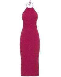 GIMAGUAS - Halter-Neck Knit Dress - Lyst