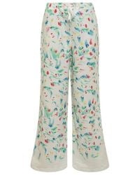 Marni - Logo Patch Motif Printed Pants - Lyst